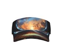 Meraviglioso cappello da sole traspirante per adulti, alla moda e versatile, con fascia elastica regolabile e tesa curva a prova di sole, nero