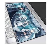 meraviglioso mondo tappetino per mouse anime 800x300mm, tappetini per mouse tastiera, tappetino per mouse da gioco professionale esteso XXL con base in gomma spessa 3mm, per PC, E