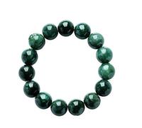Meraviglioso Myanmar A Grado Giada birmana Giadeite Naturale Vecchia Fossa di Giada Perline Olio Verde Giadeite Bracciale in Giada Vecchia Fossa Birmania Corda a Mano