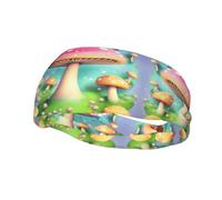 Meraviglioso piccolo funghi alla moda sport sudore assorbente fascia per corsa fitness elastico traspirante per tutte le stagioni uso