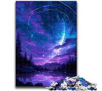 Meraviglioso puzzle del cielo notturno per adolescenti, puzzle da 1000 pezzi, gioco stimolante e gioco per famiglie, regalo di compleanno, regali, arte murale 26x38cm