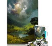 Meraviglioso puzzle del cielo notturno per adulti da 1000 pezzi, perfetto per trascorrere il tempo libero in casa, con pezzi completamente interconnessi e di forma casuale (50x75cm)