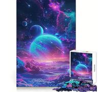Meraviglioso puzzle spaziale a tema galassia per ragazzi, 1000 pezzi, esercizio mentale, leggero passatempo, taglio preciso, regalo di Natale (38x52cm)