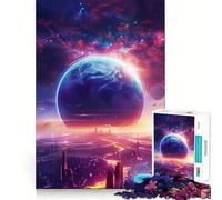 Meraviglioso puzzle spaziale galattico da 1000 pezzi,divertente gioco mentale,design a incastro perfetto, riunioni di famiglia (38x52cm)