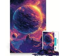 Meraviglioso puzzle spaziale galattico da 1000 pezzi,stimolante per la mente,senza spazi vuoti,perfetto per un piacevole intrattenimento in casa (38x52cm)