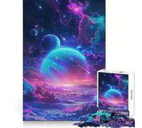 Meraviglioso puzzle spaziale Galaxy da 1000 pezzi per adulti e ragazzi ideale per allenare la concentrazione per un momento di svago tranquillo con bordi sottili e un'atmosfera natalizia gioiosa