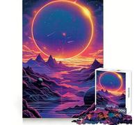Meraviglioso puzzle spaziale Galaxy da 1000 pezzi per adulti stimolante per le capacità cognitive ideale per il relax e il divertimento con chiusura a incastro perfetto come regalo di Natale (38x26cm)