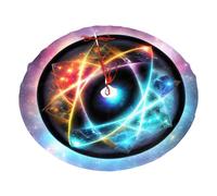 Meraviglioso universo stampato peluche poliestere gonna albero 76,2 cm per la decorazione delle vacanze, morbido ornamento di Natale Mat