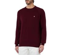 Merc Berty Cashmere Blend Jumper Pullover Felpa, Borgogna, L Uomo