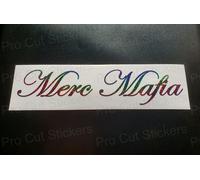 Merc Mafia Arcobaleno Brillantini Sparkle Auto Custom Novità Divertente Vinile