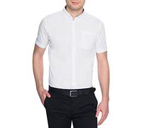 Merc of London Baxter, Shirt, Short Sleeve Maglietta, Bianco (Blanc (White), XS Uomo