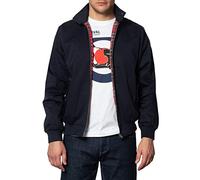 Merc of London Harrington,Jacket Giubbotto, Blu (Bleu (Navy), S Uomo