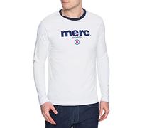 Merc of London - Maglietta Merc, Manica Lunga, Uomo, Bianco (Blanc (White)), XL