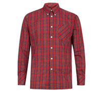 Merc of London Neddy, Shirt Maglietta, Rosso (Rouge (Stewart Red), L Uomo