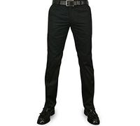 Merc of London - Winston 32L, Pantalone chino da uomo, nero (Noir (Black)), Taglia produttore: 48