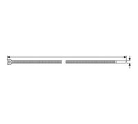Mercagas-Flangia nylon: 2,5 x 100 mm (Confezione da 100 ud) mercatools