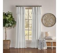 Mercantile Tenda a pannello in tessuto, con anello filtrante per la luce e linguetta superiore con mantovana attaccata, 241,3 cm di lunghezza x 127 cm di larghezza, pannello singolo per finestra,