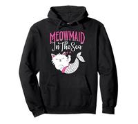 Mercat Meowmaid nel Mare Sirena Gatto Felpa con Cappuccio