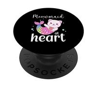 Mercat Moewmaid - Sirena gatto PopSockets PopGrip Adesivo