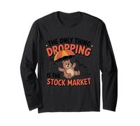 Mercato azionario Bear Market Investire umorismo Maglia a Manica