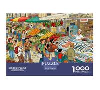 Mercato Boqueria di Barcellona Puzzle in Legno Impermeabile Puzzles Da 1000 Pezzi Regali Per Adulti Sfidanti E Rompicapo Giochi Di Impegnativi