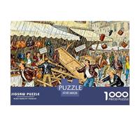 Mercato della pelle di Firenze Puzzle in Legno Impermeabile Puzzles Da 1000 Pezzi Per Adulti Impossibili Per Decorazioni Domestiche