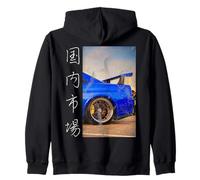Mercato Interno del Giappone della Macchina da Corsa della deriva di angoscia JDM sul Retro Felpa con Cappuccio