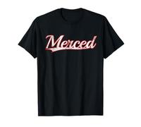 Merced California San Joaquin Vintage Varsity Distressed Maglietta