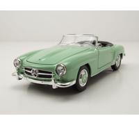 Mercedes 190 SL W121 Verde Chiaro Modellino 1:24 Welly