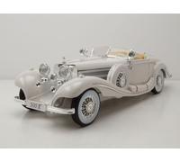 Mercedes 500 K Specialroadster Maharadscha 1936 Bianco Modellino 1:18 Maisto