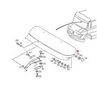MERCEDES 667/668/669/670 BOCCOLA VISIERA PARASOLE ESTERNA OEM 6739920405