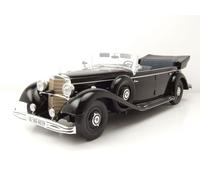 Mercedes 770 Cabrio W150 1938 Nero Modellino 1:18 MCG