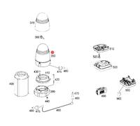 MERCEDES 960 PROIETTORE ROTANTE 24V OEM A0018201058