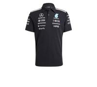 Adidas Mercedes-amg Petronas F1 Team Engineers Short Sleeve Polo Nero XL Uomo