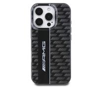 Mercedes AMG, Custodia protettiva per iPhone 16 Pro Motif Carbone, Nero