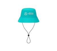 Mercedes AMG Petronas F1 Cappello a Secchiello con Logo della Squadra in 3D - Blu Turchese - Taglia Unica