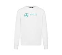 Mercedes AMG Petronas F1 Uomo Ponticello con Grande Logo della Squadra in 3D - Bianco - Taglia: XL