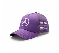 Mercedes AMG Petronas Formula One Team - Merchandise ufficiale Formula 1 - Cappello Lewis Hamilton 2022 Team Trucker, Viola, taglia unica