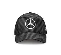 Mercedes AMG Petronas Formula One Team - Cappellino da Pilota Lewis Hamilton 2023 - Nero - Taglia Unica