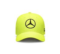 Mercedes AMG Petronas Formula One Team - Cappellino Team Lewis Hamilton 2023 da Bambino - Giallo Neon - Taglia Unica
