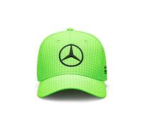 Mercedes AMG Petronas Formula One Team - Cappellino Team Lewis Hamilton 2023 da Bambino - Verde Neon - Taglia Unica