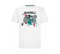 Mercedes AMG Petronas Formula One Team - Collezione Ufficiale di Formula 1 Merchandising - Maglietta George Russell #63 - Bianco- Dimensioni:XXL