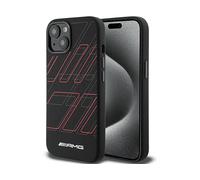 AMG AMHMP15S23SSPK - Custodia rigida in silicone per iPhone 15/14/13 6.1", misura grande, motivo rombi