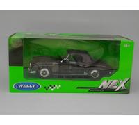 WELLY Die Casting Modellino auto statico Mercedes 190 SL Cabriolet 1955 Scala 1/24 Nero