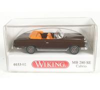 Mercedes-Benz 280 SE Cabrio (Marrone Cioccolato) 1967-1971 1:87 Wiking