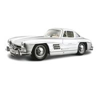 Modello in scala 1:24 Mercedes Benz 300SL argento di Bburago