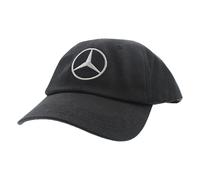 Mercedes-Benz Berretto nero, dettaglio logo, cappuccio in gomma, nero