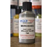 Mercedes Benz Brillante Argento 744/9744 Ritocco Kit 30ML Bottiglia Pennello