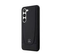 Mercedes Benz, Cover per Galaxy S23 in pelle dal lussuoso design traforato, Nero