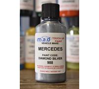Mercedes Benz Diamante SILVER 988 Ritocco Kit Bottiglia Pennello 30ML